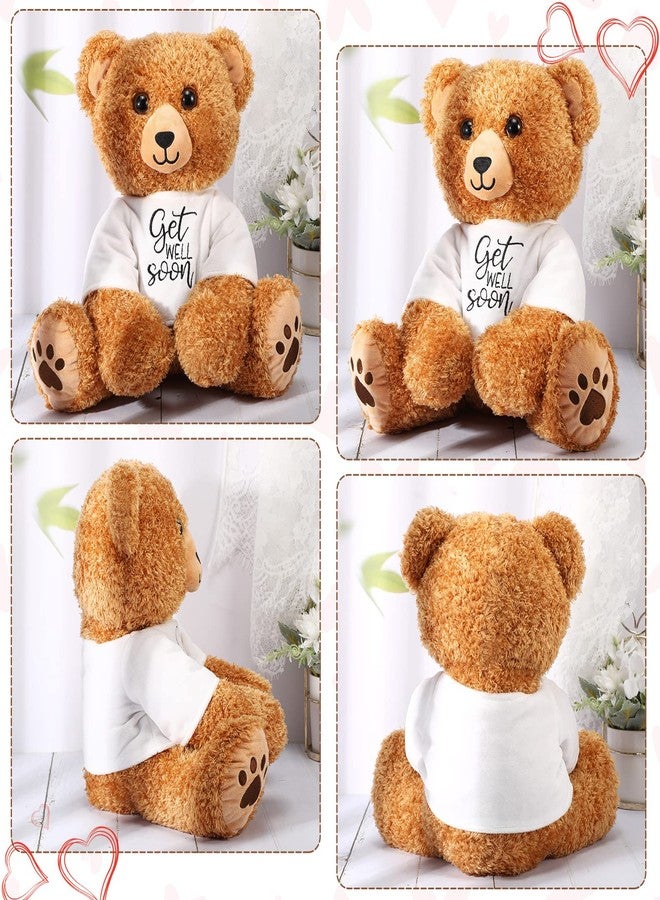 Chalyna Get Well Soon Bear 16 Inch Love Stuffed Bear Plush Toy Heart Stuffed Animals Plush for Girlfriend Romantic Birthday Wedding Anniversary Presents - Image 3